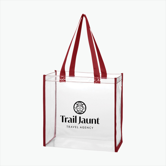 Color Accent Clear Tote
