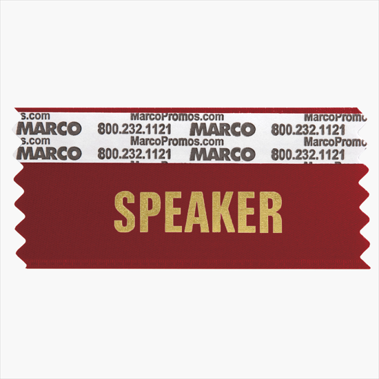 SPEAKER Horizontal Ribbon - 3 1/2 x 1 5/8