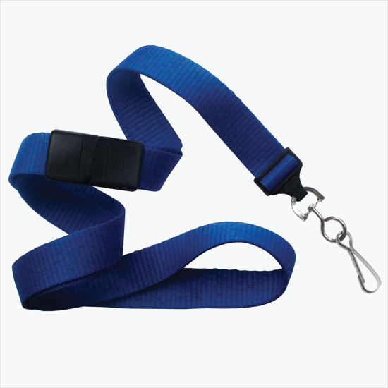 5/8 Breakaway Polyester Lanyard - Blank - Swivel Hook