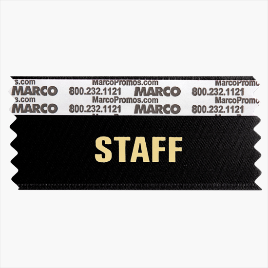STAFF Horizontal Ribbon - 3 1/2 x 1 5/8