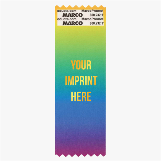 1-5/8 x 6 Custom Vertical Specialty Ribbon