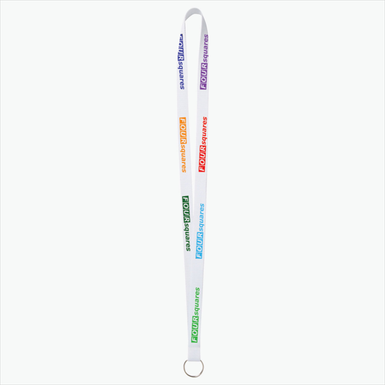 Plan Ahead & Save - 5/8 Economy Poly-Dye Full-Color Printed Lanyard w/Key Ring