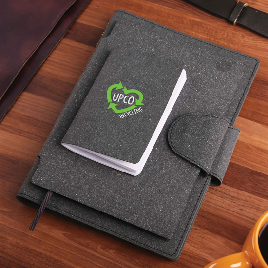 EcoScribe Recycled Leather Ring Bound Notebook