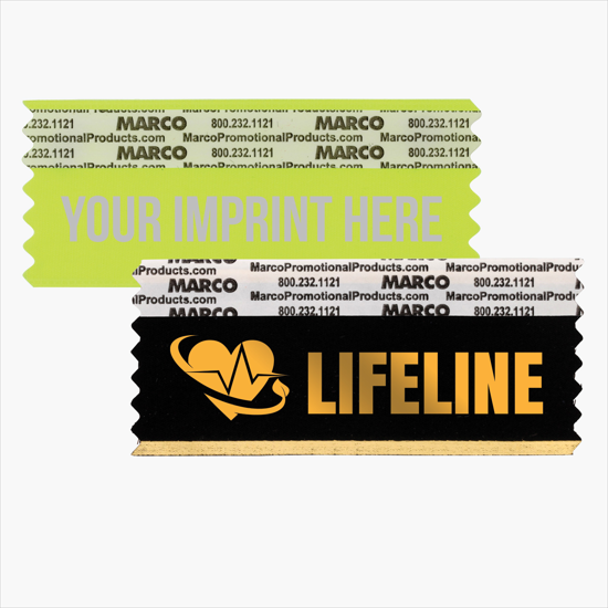 3 1/2 x 1 5/8 Horizontal Ribbon - Custom Title