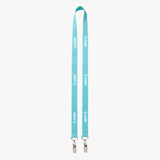 Plan Ahead & Save 3/4 Double-End Polyester Lanyard w/Double Swivel Bulldog Clip