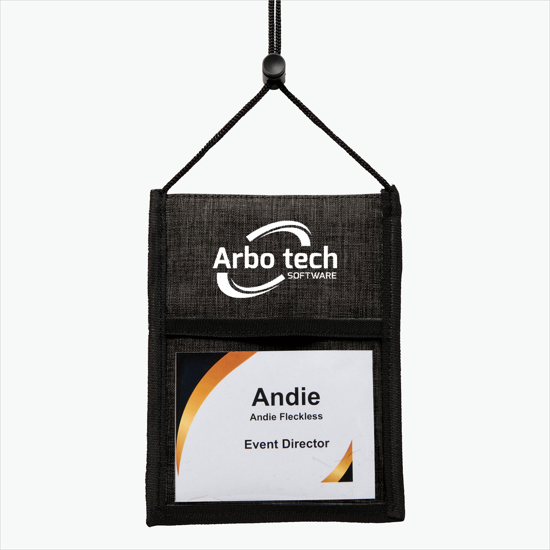 24-HOUR SERVICE TEMPORARILY UNAVAILABLE – Crosshatch Neck Wallet - Printed - 24-Hour Production