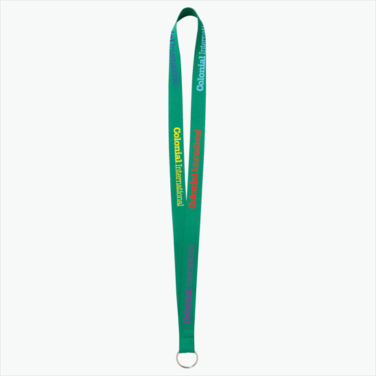 Plan Ahead & Save - 3/4 Economy Poly-Dye Full-Color Printed Lanyard w/Key Ring