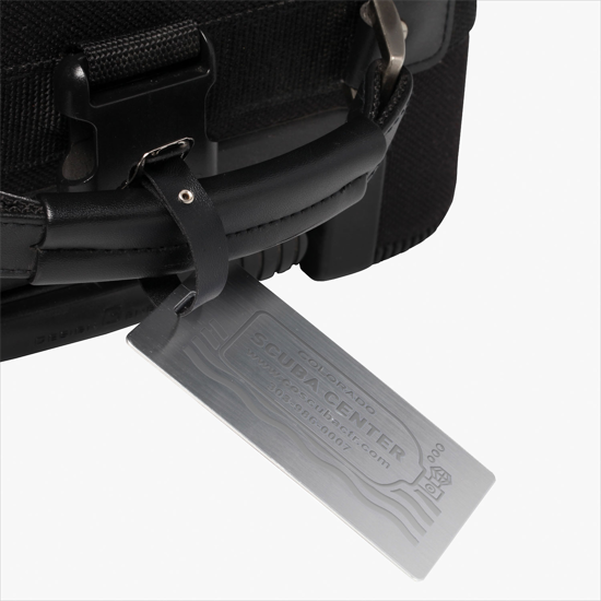 Brushed Aluminum Luggage Tag - Engraved