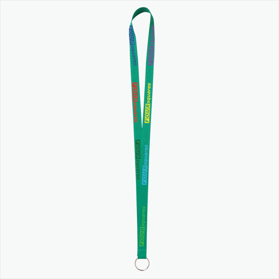 Plan Ahead & Save - 5/8 Economy Poly-Dye Full-Color Printed Lanyard w/Key Ring
