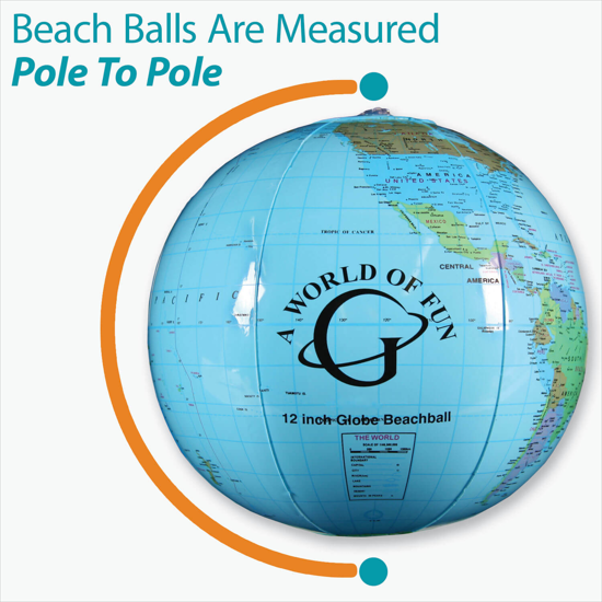12 Globe Beach Ball