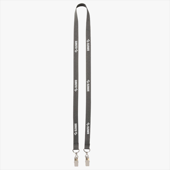 Plan Ahead & Save 5/8 Double-End Polyester Lanyard w/Double Swivel Bulldog Clip