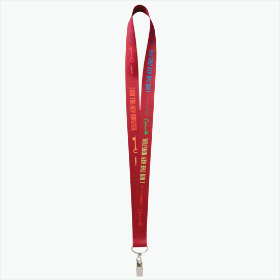 Plan Ahead & Save - 1 Economy Poly-Dye Full-Color Printed Lanyard w/Swivel Bulldog Clip