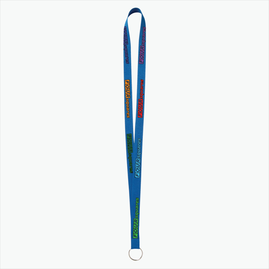 Plan Ahead & Save - 5/8 Economy Poly-Dye Full-Color Printed Lanyard w/Key Ring