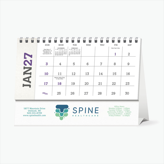 Compact Tent Desk Calendar - Full Color - American Splendor