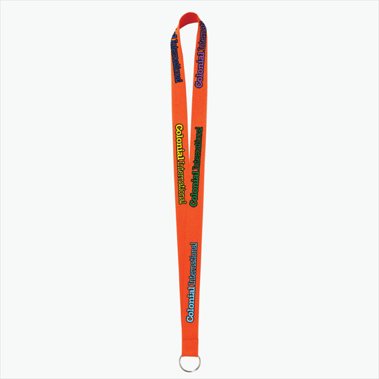 Plan Ahead & Save - 3/4 Economy Poly-Dye Full-Color Printed Lanyard w/Key Ring
