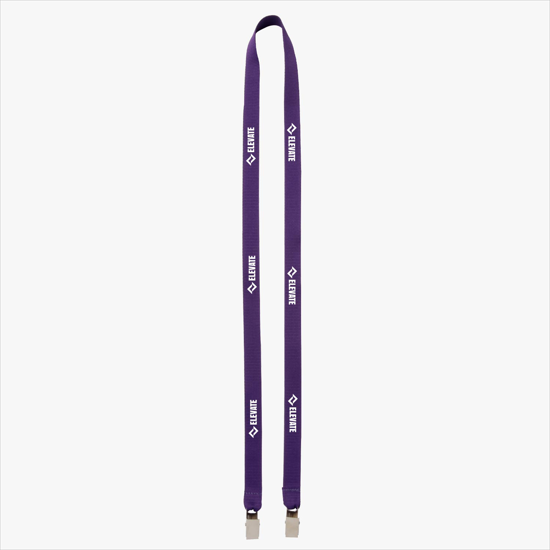 Plan Ahead & Save 5/8 Double-End Polyester Lanyard w/Double Non-Swivel Bulldog Clip