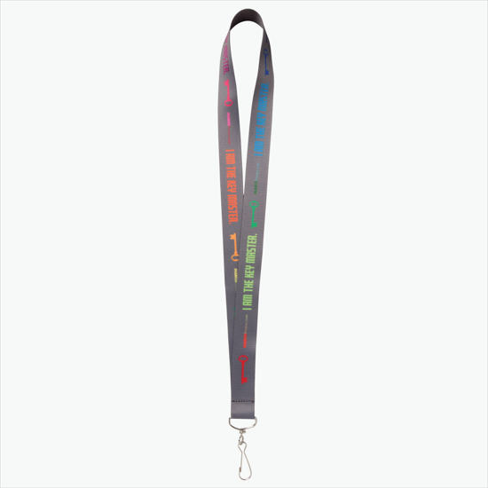 Plan Ahead & Save - 1 Economy Poly-Dye Full-Color Printed Lanyard w/J-Hook