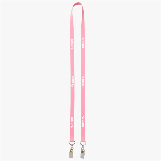 Plan Ahead & Save 5/8 Double-End Polyester Lanyard w/Double Swivel Bulldog Clip