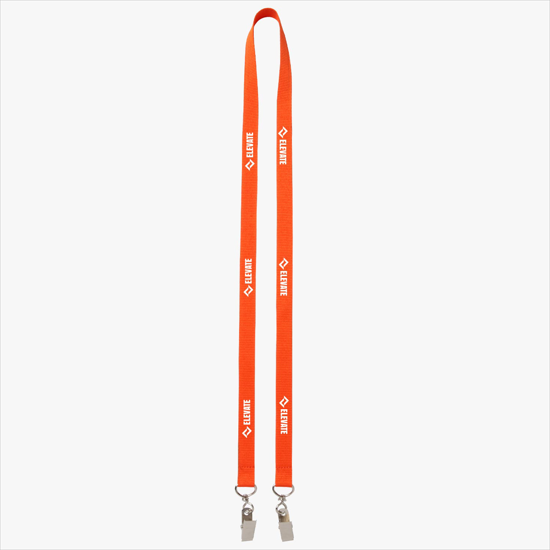Plan Ahead & Save 5/8 Double-End Polyester Lanyard w/Double Swivel Bulldog Clip