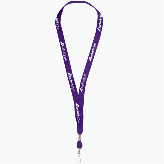 5/8 One Ply Cotton Lanyard - Swivel J-Hook
