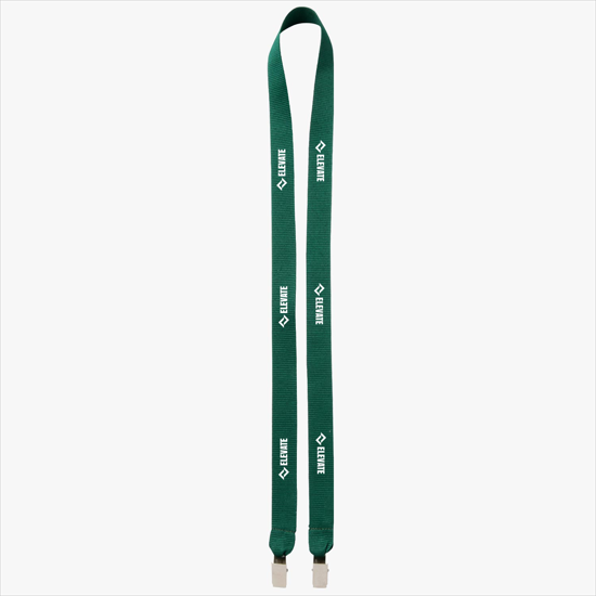 Plan Ahead & Save 3/4 Double-End Polyester Lanyard w/Double Non-Swivel Bulldog Clip