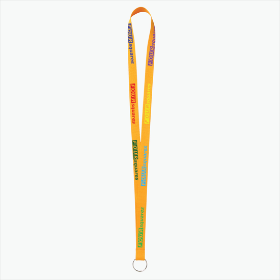 Plan Ahead & Save - 5/8 Economy Poly-Dye Full-Color Printed Lanyard w/Key Ring