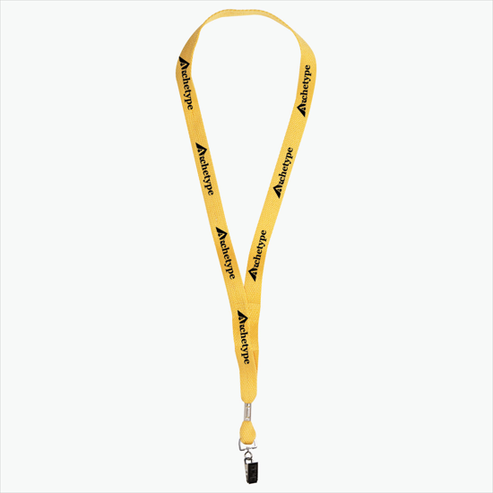 5/8 One Ply Cotton Lanyard - Swivel Bulldog Clip