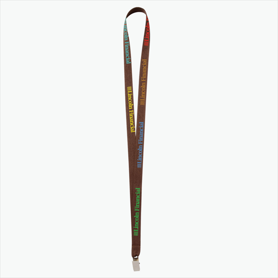 Plan Ahead & Save - 5/8 Economy Poly-Dye Full-Color Printed Lanyard w/Non-Swivel Bulldog Clip