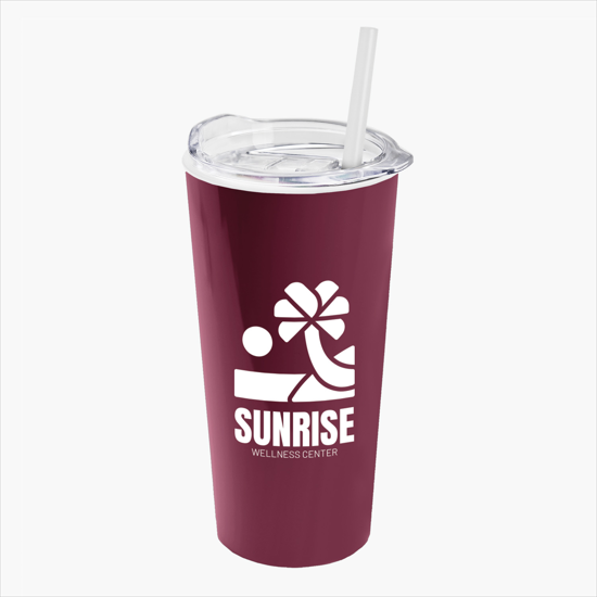 18 oz Road Master Tumbler with Slide Lid and Straw