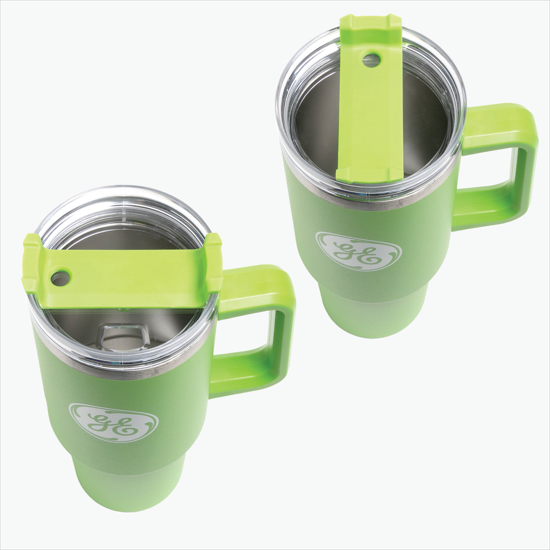 40 oz Hippo Insulated Mug with Straw
