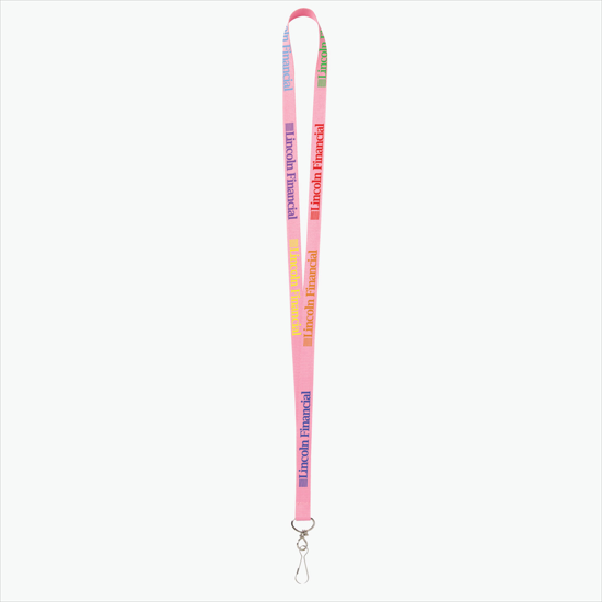 Plan Ahead & Save - 5/8 Economy Poly-Dye Full-Color Printed Lanyard w/J-Hook