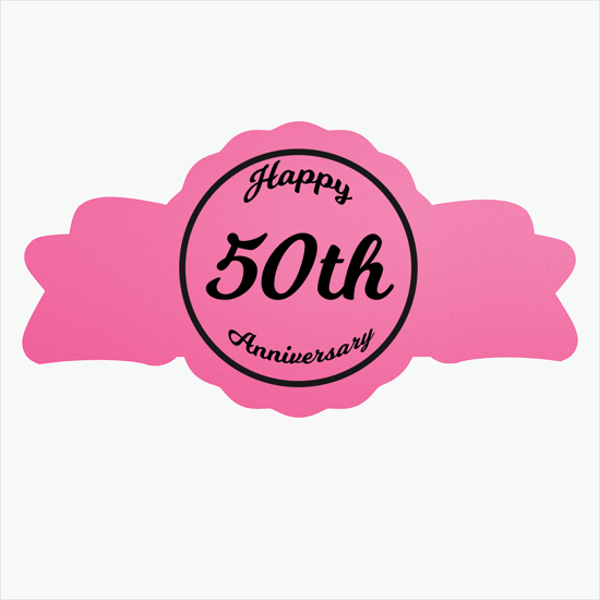 Adhesive Roll Labels - Anniversary Seal - Roll of 1000