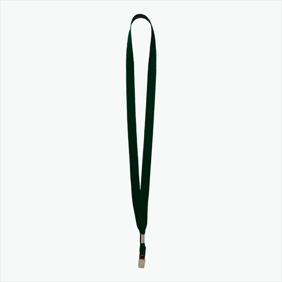 5/8 Polyester Lanyard - Blank - Bulldog Clip
