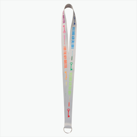 Plan Ahead & Save - 1 Economy Poly-Dye Full-Color Printed Lanyard w/Key Ring