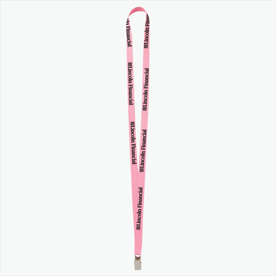 Plan Ahead & Save 5/8 Polyester Lanyard - Non-Swivel Bulldog Clip