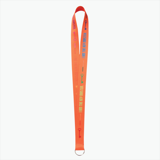 Plan Ahead & Save - 1 Economy Poly-Dye Full-Color Printed Lanyard w/Key Ring