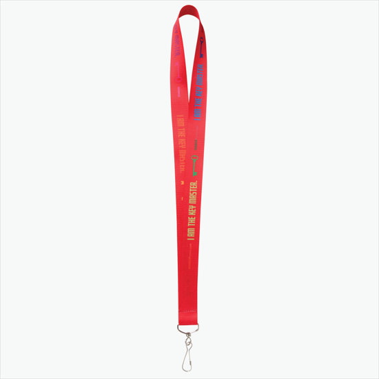 Plan Ahead & Save - 1 Economy Poly-Dye Full-Color Printed Lanyard w/J-Hook