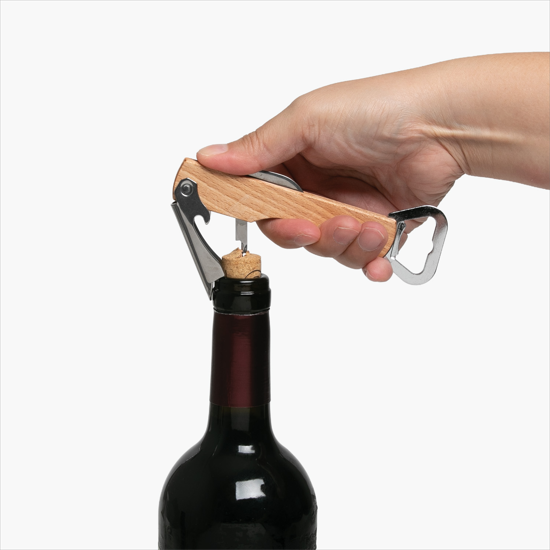 4-in-1 Wine & Bottle Opener - Engraved
