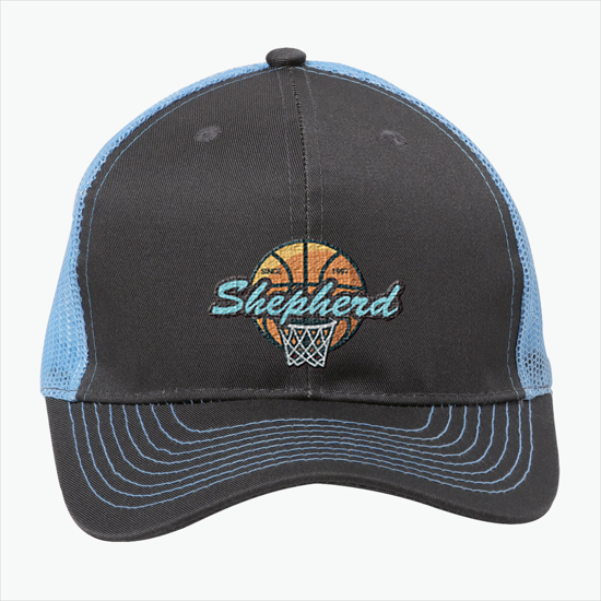 Brushed Cotton Mesh Snapback Cap
