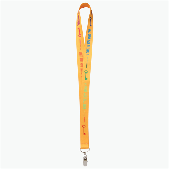 Plan Ahead & Save - 1 Economy Poly-Dye Full-Color Printed Lanyard w/Swivel Bulldog Clip