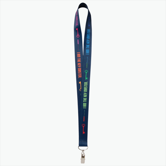 Plan Ahead & Save - 1 Economy Poly-Dye Full-Color Printed Lanyard w/Swivel Bulldog Clip