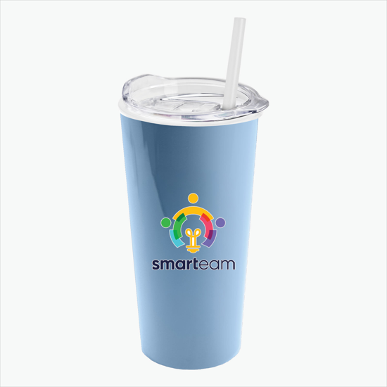 18 oz Road Master Tumbler with Slide Lid and Straw - Full Color