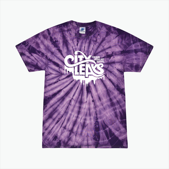 Tie Dyed Cotton Tee Adult - Spider