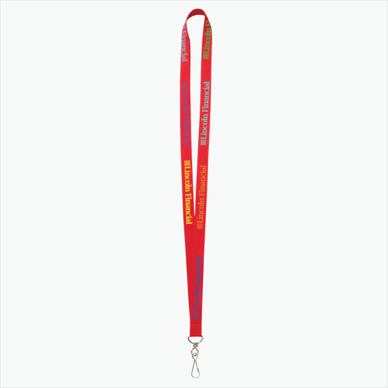 Plan Ahead & Save - 5/8 Economy Poly-Dye Full-Color Printed Lanyard w/J-Hook