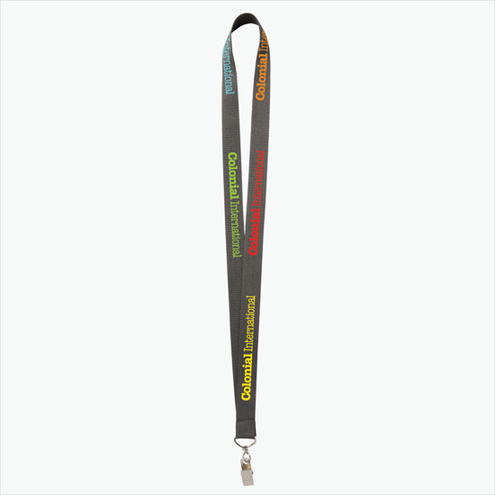Plan Ahead & Save - 3/4 Economy Poly-Dye Full-Color Printed Lanyard w/Swivel Bulldog Clip