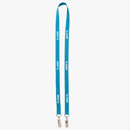 Plan Ahead & Save 5/8 Double-End Polyester Lanyard w/Double Swivel Bulldog Clip