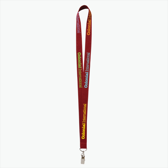 Plan Ahead & Save - 3/4 Economy Poly-Dye Full-Color Printed Lanyard w/Swivel Bulldog Clip