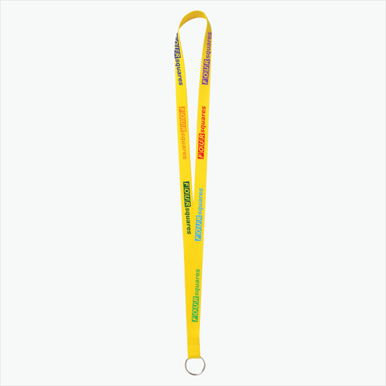 Plan Ahead & Save - 5/8 Economy Poly-Dye Full-Color Printed Lanyard w/Key Ring