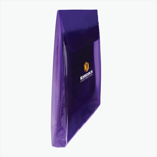 Legal Size Poly Envelope with Velcro Closure - Multi-Color Imprint