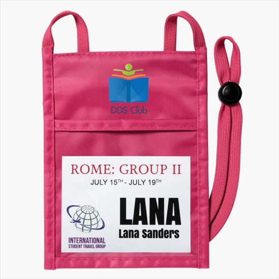 Plan Ahead & Save Color Fusion Neck Wallet - Full-Color Dye-Sublimation